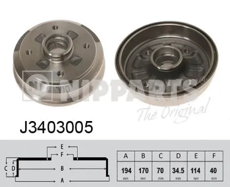 Brake Drum (J3403005)