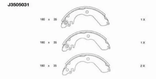 Brake Shoe Set (J3505031)