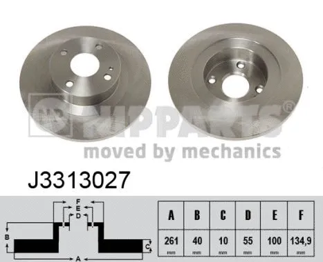 Brake Disc (J3313027)
