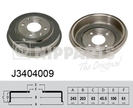 Brake Drum (J3404009)
