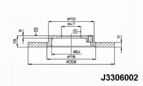 Brake Disc (J3306002)