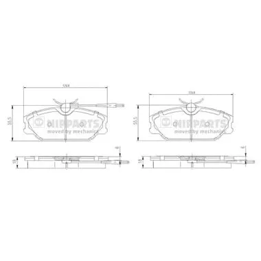 Brake Pad Set, disc brake (N3600917)