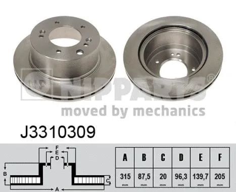 Brake Disc (J3310309)