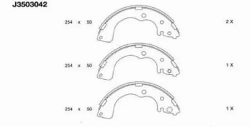 Brake Shoe Set (J3503042)