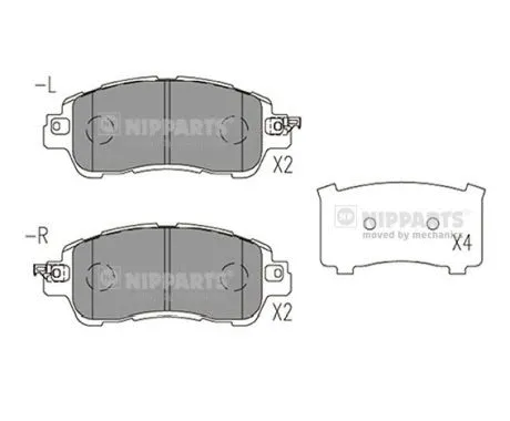 Brake Pad Set, disc brake (N3603078)