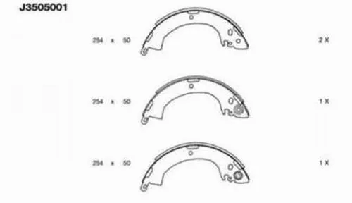 Brake Shoe Set (J3505001)
