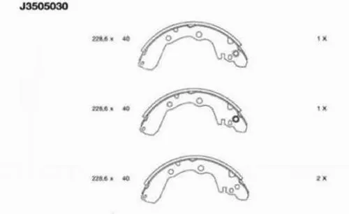 Brake Shoe Set (J3505030)