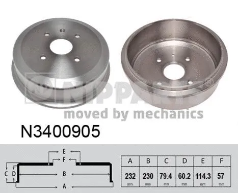 Brake Drum (N3400905)
