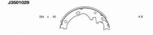 Brake Shoe Set (J3501029)