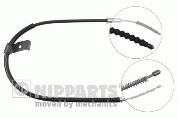Cable Pull, parking brake (J11727)