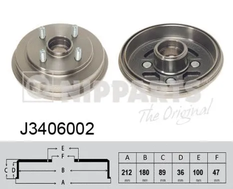 Brake Drum (J3406002)