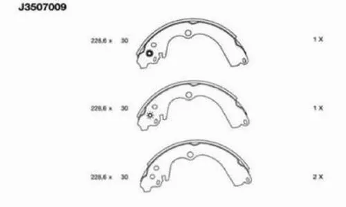 Brake Shoe Set (J3507009)