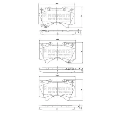 Brake Pad Set, disc brake (N3602136)