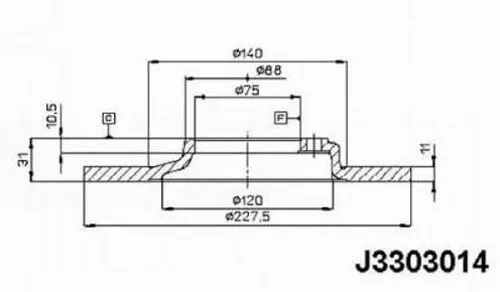Brake Disc (J3303014)