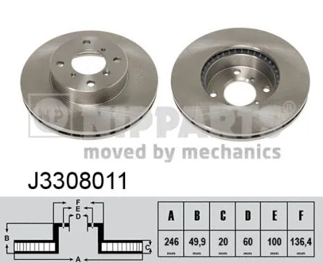 Brake Disc (J3308011)
