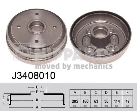 Brake Drum (J3408010)