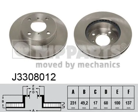 Brake Disc (J3308012)