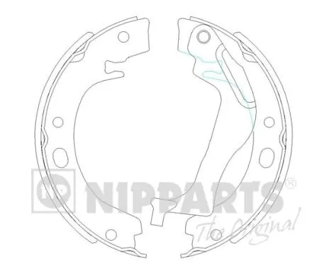 Brake Shoe Set, parking brake (N3502085)