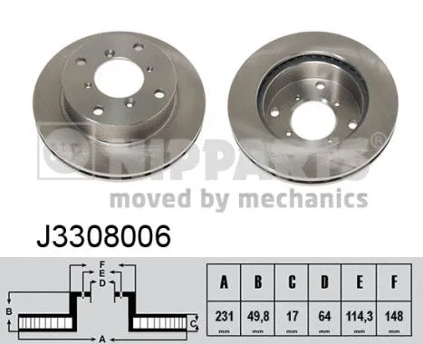 Brake Disc (J3308006)