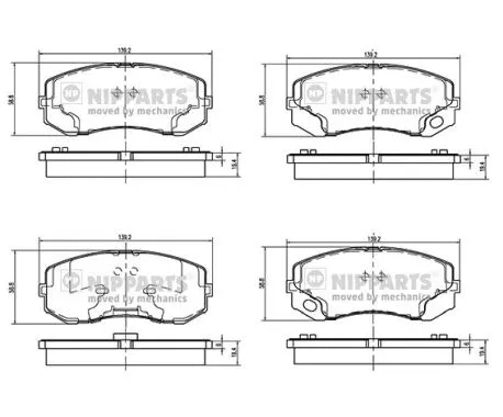 Brake Pad Set, disc brake (N3605055)