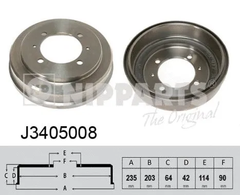 Brake Drum (J3405008)