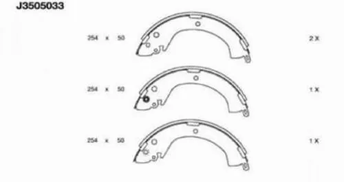 Brake Shoe Set (J3505033)