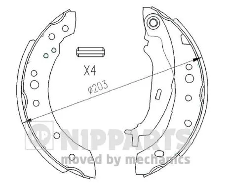 Brake Shoe Set (N3505043)