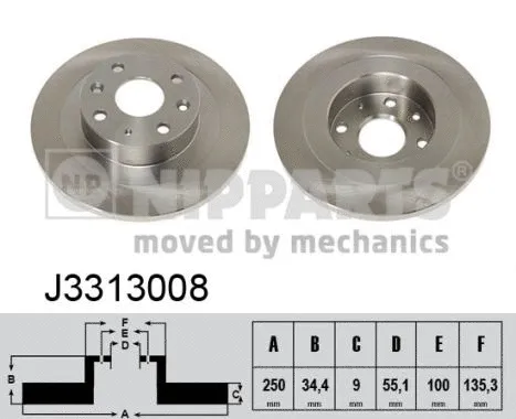 Brake Disc (J3313008)