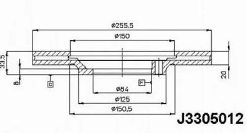Brake Disc (J3305012)