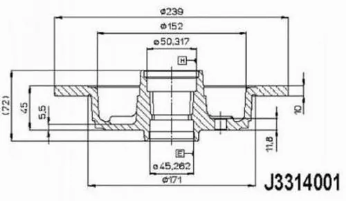 Brake Disc (J3314001)