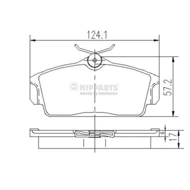 Brake Pad Set, disc brake (J3601068)