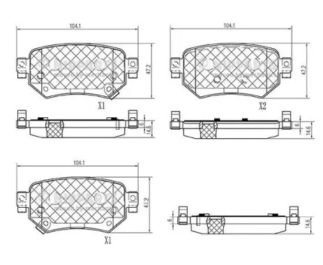 Brake Pad Set, disc brake (N3613028)