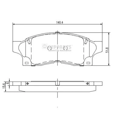 Brake Pad Set, disc brake (J3602058)