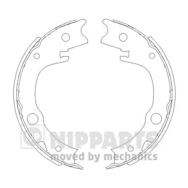 Brake Shoe Set, parking brake (N3502086)