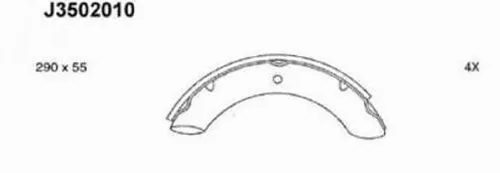 Brake Shoe Set (J3502010)