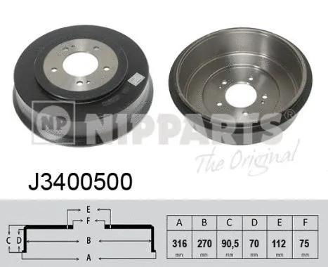 Brake Drum (J3400500)