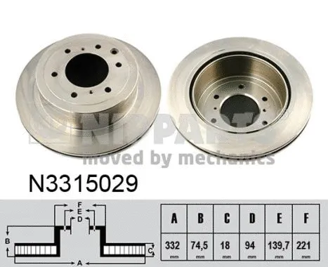 Brake Disc (N3315029)