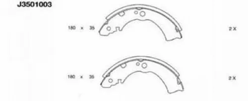 Brake Shoe Set (J3501003)