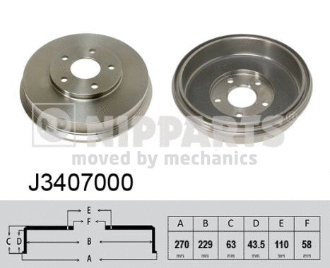 Brake Drum (J3407000)