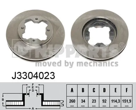 Brake Disc (J3304023)