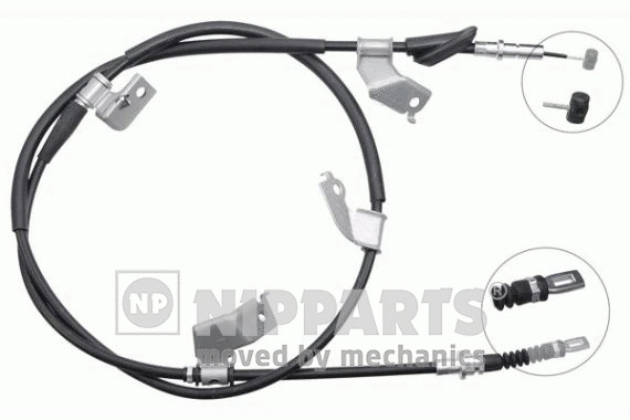 Cable Pull, parking brake (J19077)