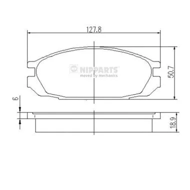 Brake Pad Set, disc brake (J3611032)
