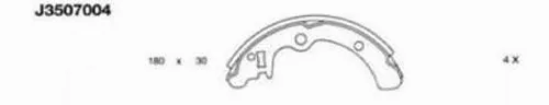 Brake Shoe Set (J3507004)