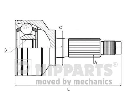 Joint Kit, drive shaft (N2822185)