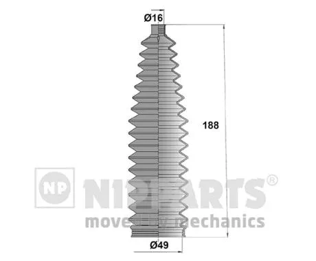 Bellow Kit, steering (N2842047)