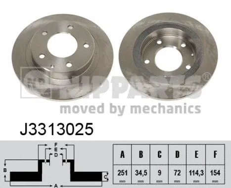 Brake Disc (J3313025)