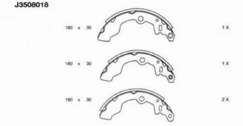 Brake Shoe Set (J3508018)
