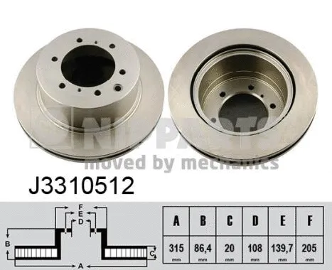 Brake Disc (J3310512)