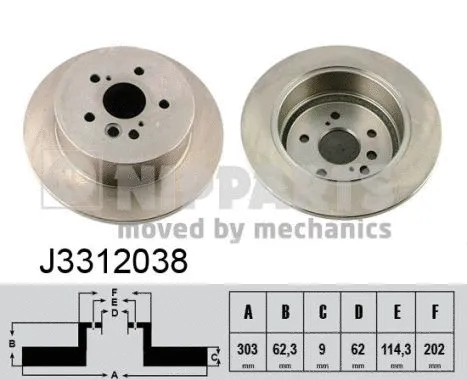 Brake Disc (J3312038)