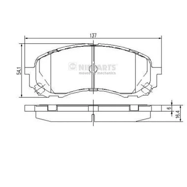 Brake Pad Set, disc brake (N3607023)